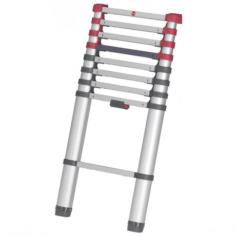 Hailo t80 aluminium telescoopladder 13 treden + stabilisatiebalk 111-380 cm