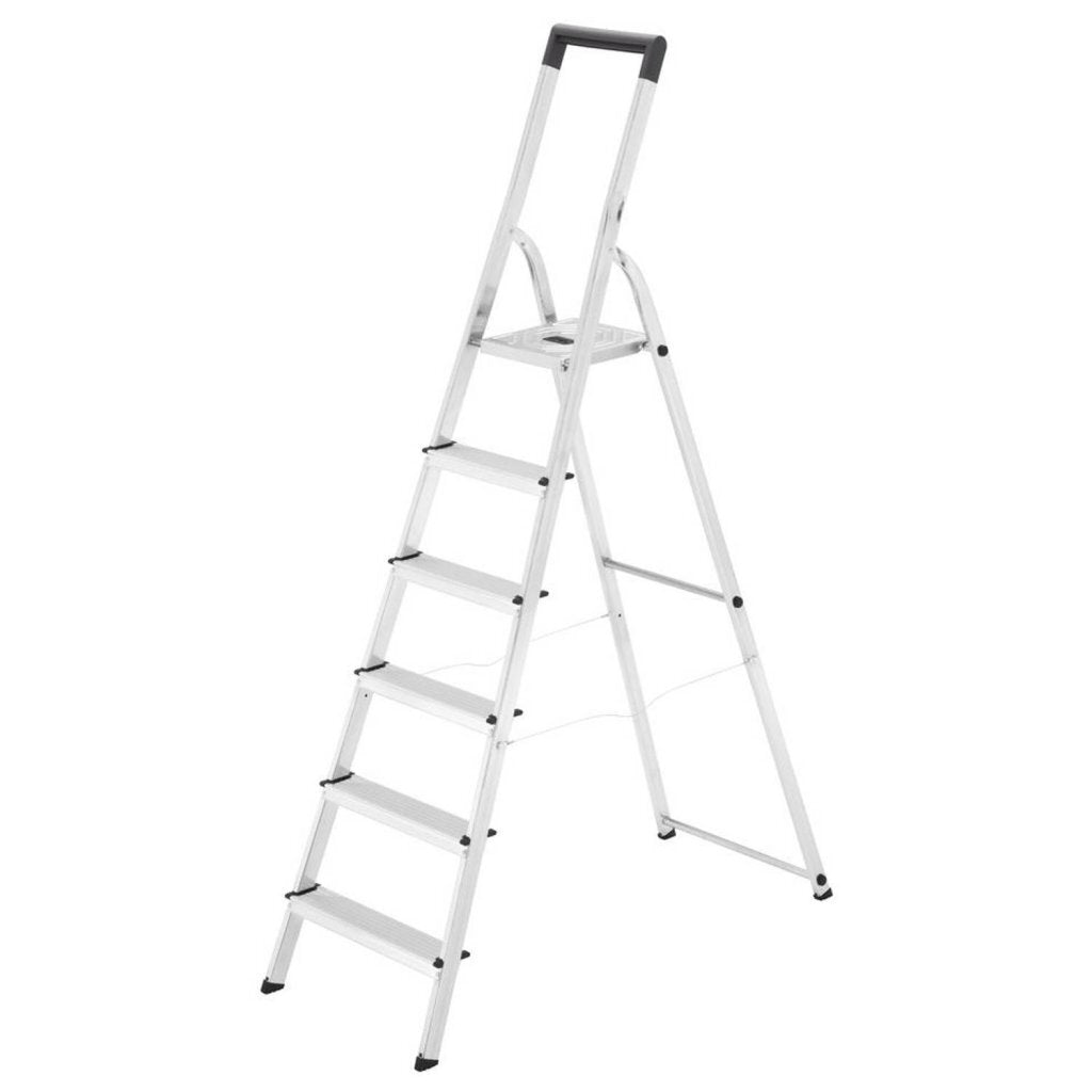 Hailo Hailo 8140-615 L40 Escalera para el hogar de aluminio 6 pasos