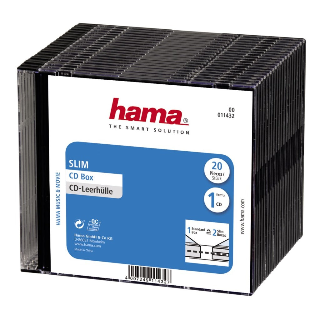 Hama CD Slim Box 20-P. rojo