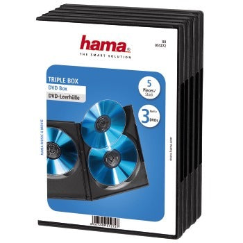 HAMA DVD 3 BOX 5 SUIT noir