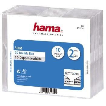 Hama cd slim bubbel box 10 pak