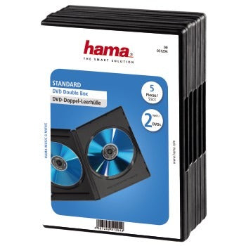 HAMA DVD double boîte noir 5pak