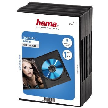 Hama DVD Box schwaarz 5pak