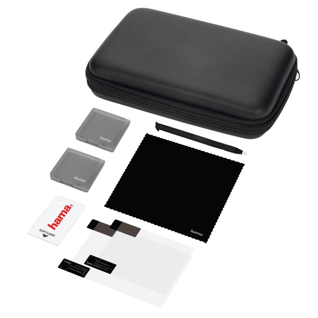 Hama 7-in-1 Set mat Accessoiren Basis fir Nintendo 3ds xl schwaarz