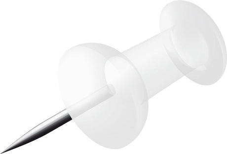 Alco al-663-22 pushpins doosje a 100 stuks transparant