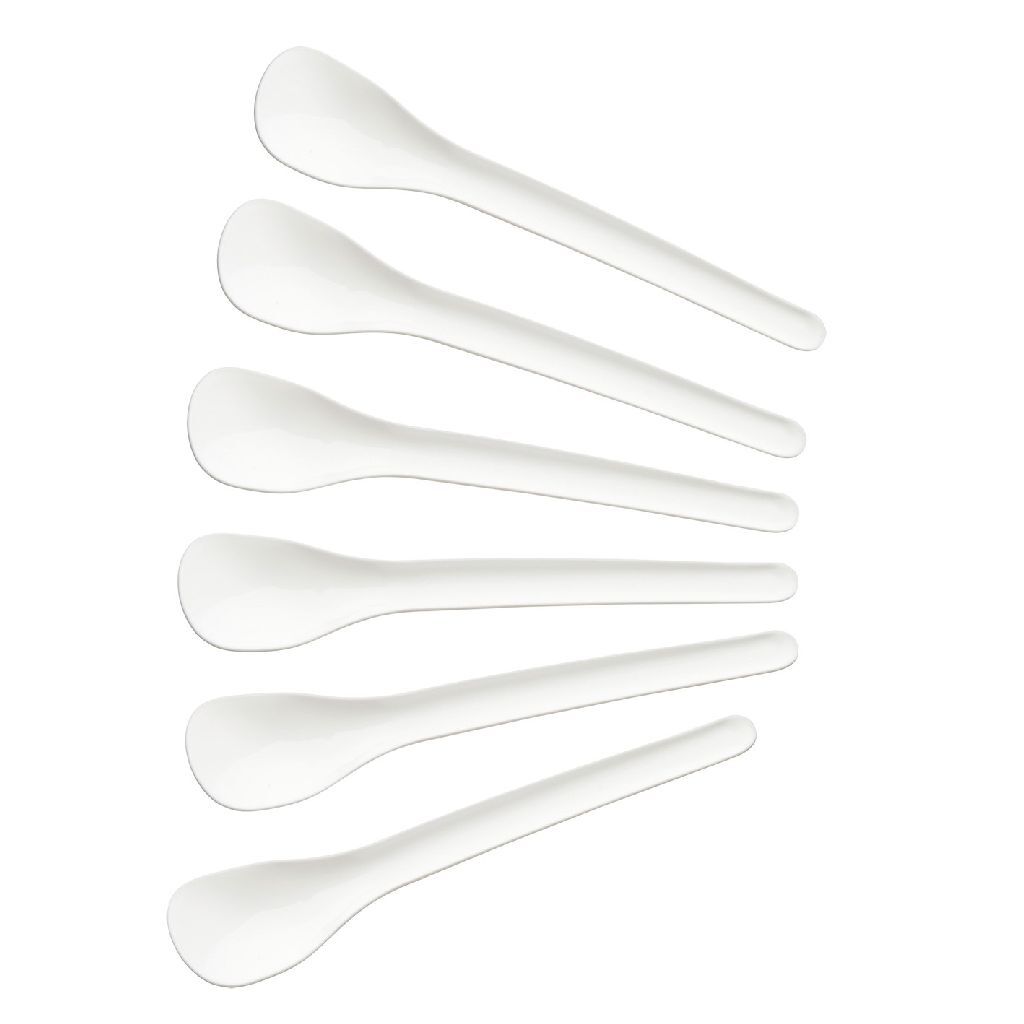 Fackelmann Fackelmann Eier Spoons 14 cm 6 pièces blanches