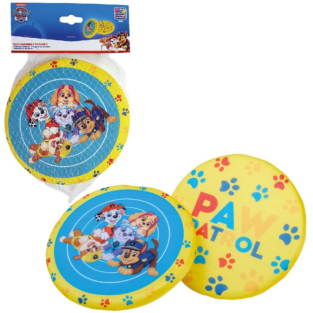 Paw Patrol Sponge Frisbee 19 cm gulblå