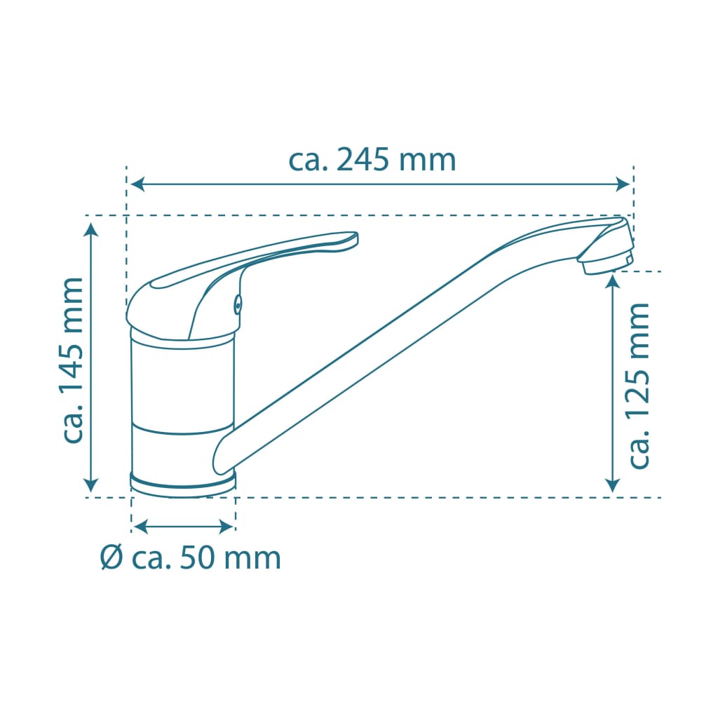 Schütte Schütte One -button mešalnik Falcon nizkotlačni krom -obarvan