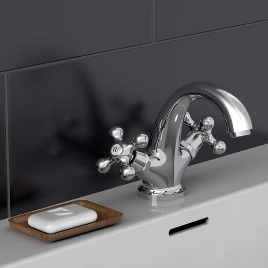 Schütte Schütte Washbasin Mixer dos -butones cada cromo