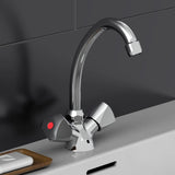 Schütte schütte lavabo-lavabos mixte grue à deux boutons Savino chrome -colored