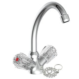 Schütte Schütte Washbasin Mešani žerjav Dva -buttons Savino Chrome -Corored