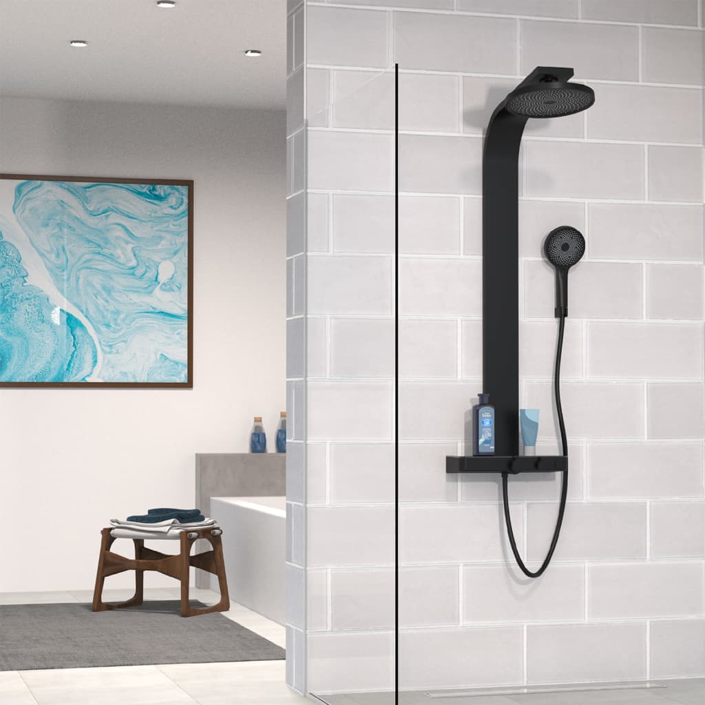 Schütte schütte ensemble de douche principale avec magazine thermostat samoa rain Matzwart