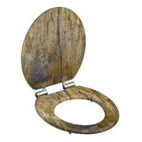 Schütte schütte siège de toilette en bois massif mdf marron