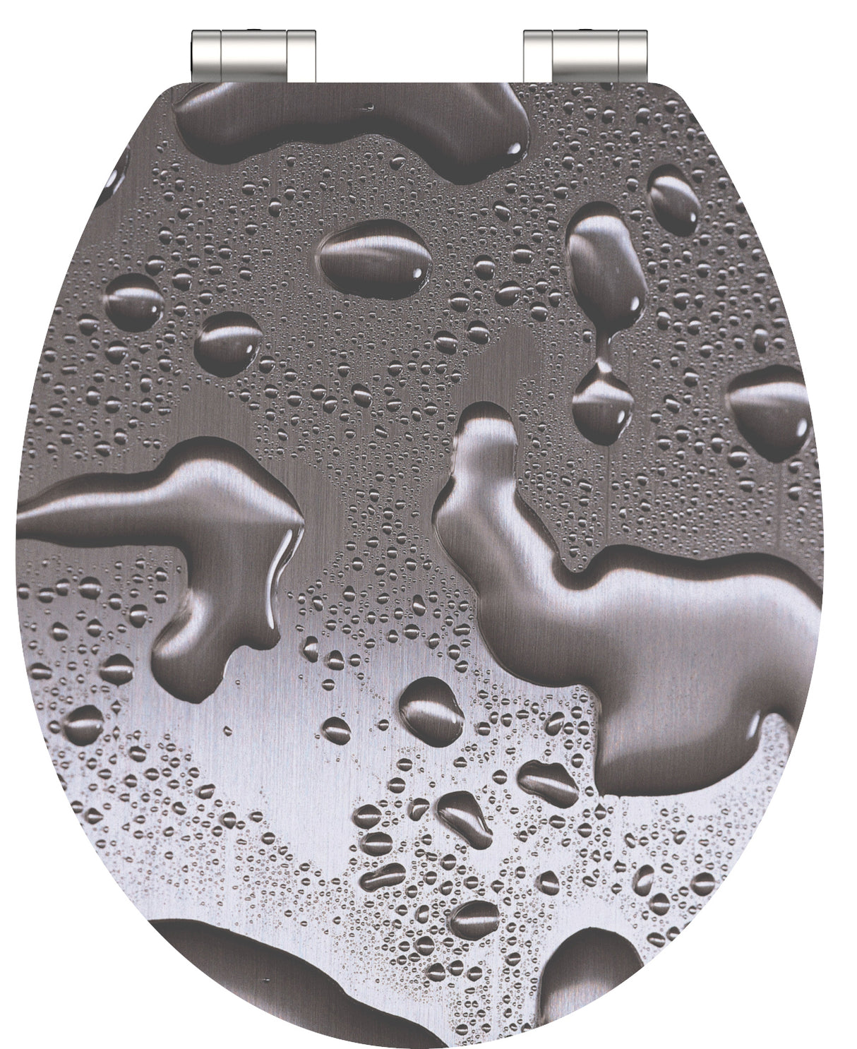 Schutte mdf high gloss wc-bril grey steel met soft-close 80523