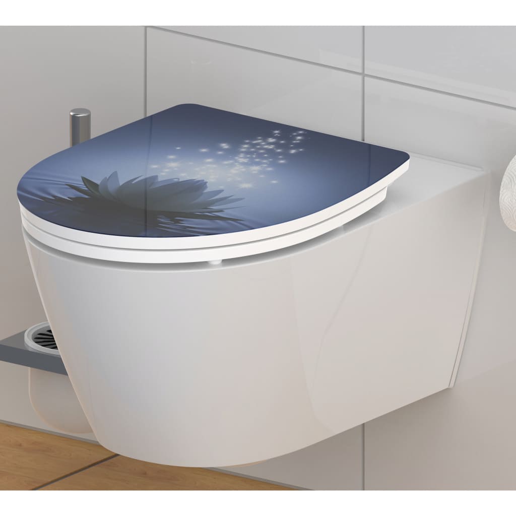 SALLE DE Toilet Schütte Schütte avec lis à eau douce Duroplast haut brillant