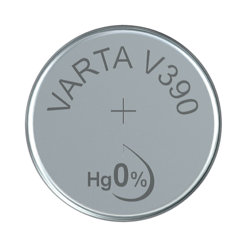 VARTA V390 Knäppchen Zell Batterie Sëlwer