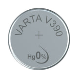 VARTA V390 Knäppchen Zell Batterie Sëlwer