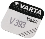 VARTA V393 Knäppchen Zell Batterie Sëlwer