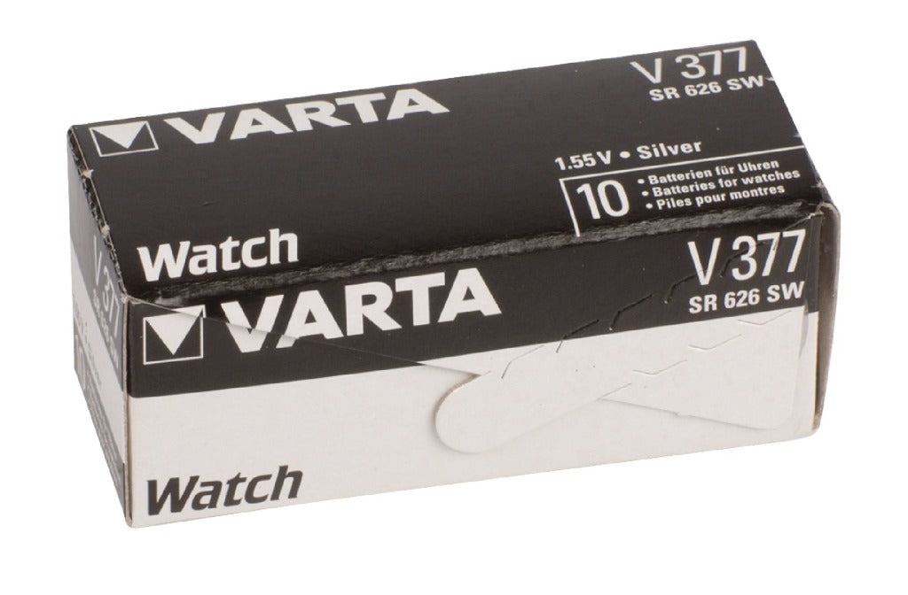 Varta V377 Knoop Cell Silver Silver