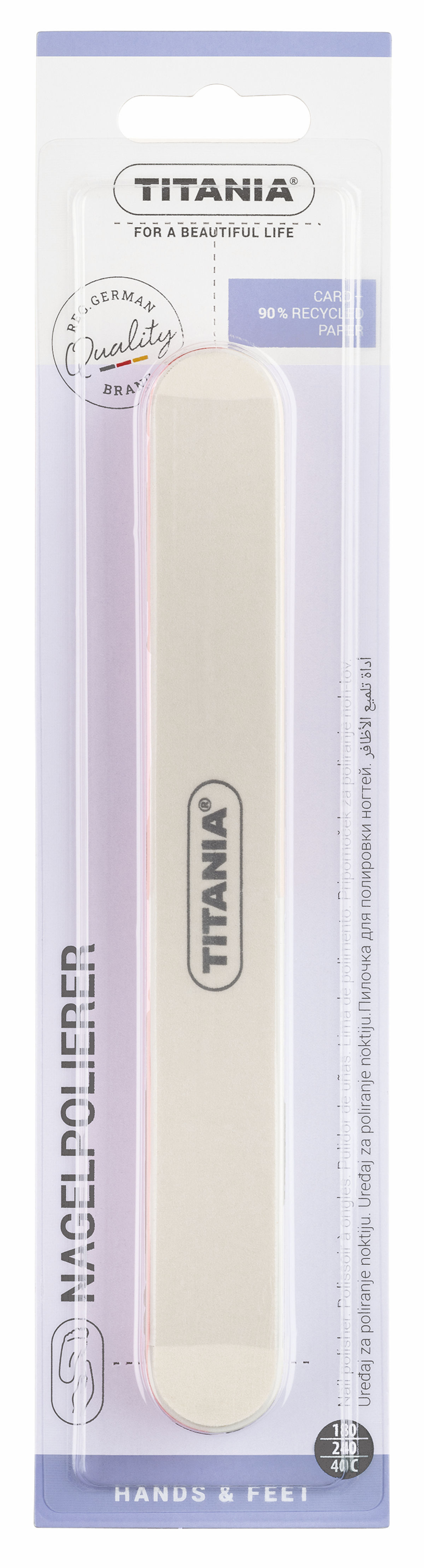 Titania nagel polijster 6-zijdig 17.5cm