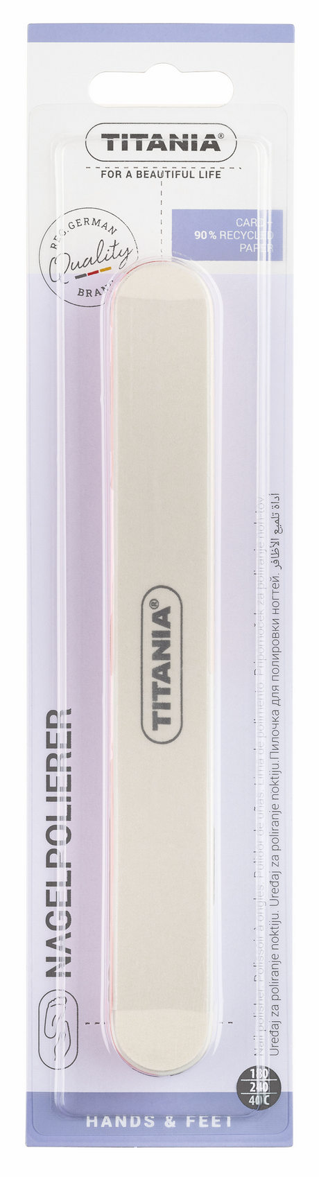 Titania nagel polijster 6-zijdig 17.5cm