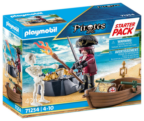 Playmobil starterpack piraat met roeiboot