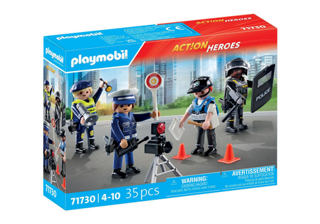 Playmobil action heroes politie figuren set