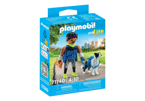 Playmobil my life jogger met border collie