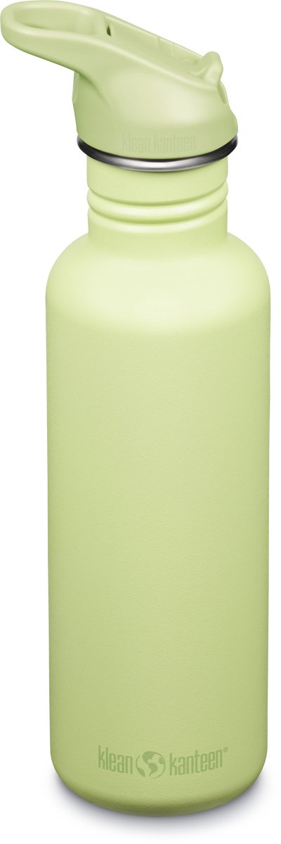 Klean kanteen classic drinkfles - flip sportdop - 800 ml - shadow lime