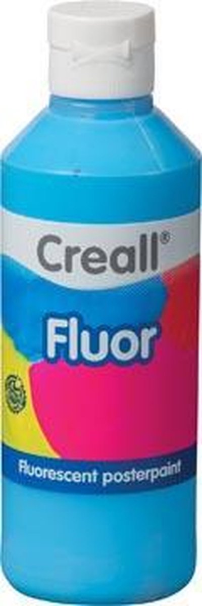 Creall plakkaatverf fluor 07 blauw 250 ml