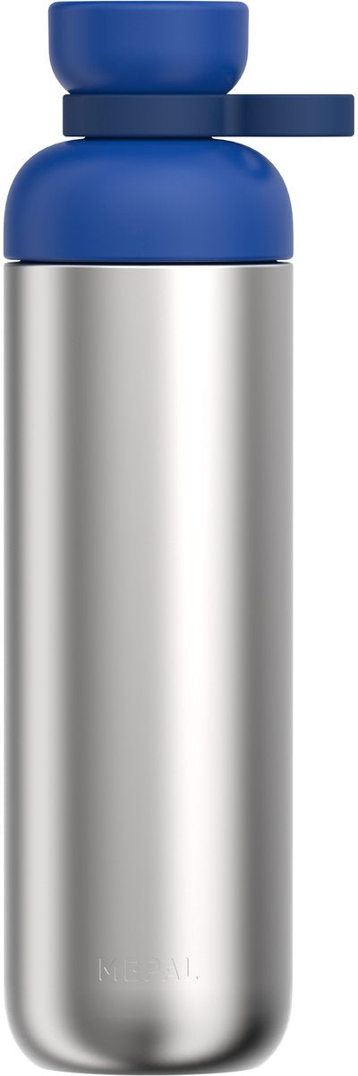 Mepal waterfles roestvrij staal vita - 900 ml - 2 openingen voor extra drinkgemak - drinkfles rvs - vivid blue