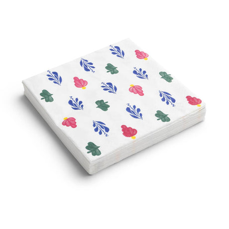 Boerenbont servetten pak a 20 stuks 33x33cm papier