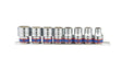 King tony socket set 1 2 8cz. kort 12k. 10, 12, 13, 14, 17, 19, 21, 22mm.