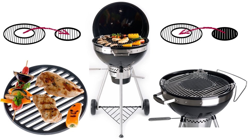 Tepro Tro Tro 8574 Gusseisen -Einsatz Steak -Kühlergrill für 8569 Hauptgrillgrill