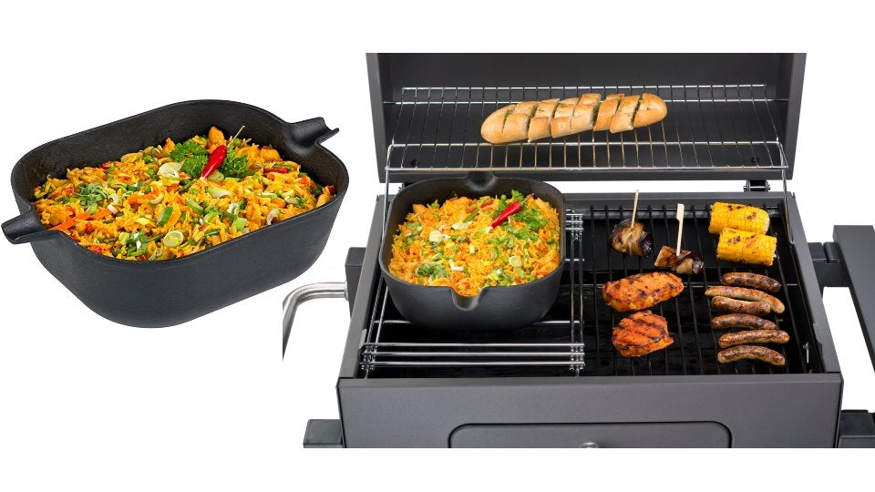 TREPRO TRO 8583 Cast Iron Deployment Wok för 8570 Main Grill Grille