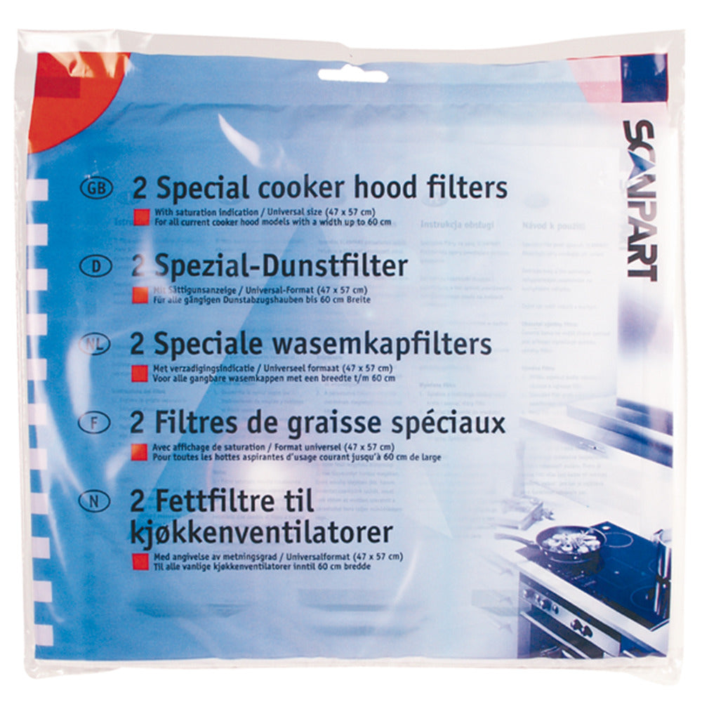 ScanPart ScanCPART 1530050002 L001 Universal Set vun Extrakrorde Filter Ciletter 47x57Cm