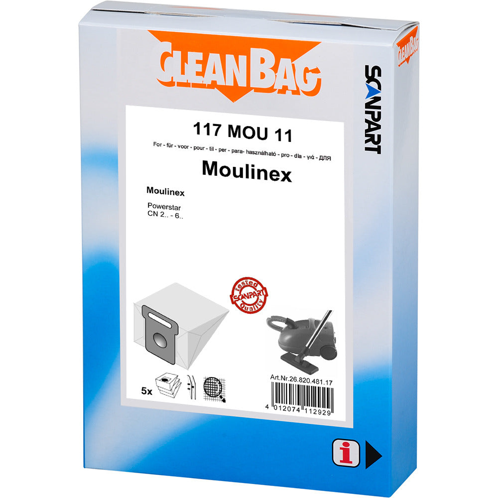 Scanpart Scanpart Cleanbag 117MOU11 Dust bag Moulinex Powerstar