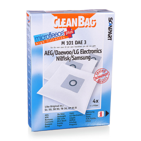 Cleanbag m101dae3 samsung vp95b mirco+ 4 stuks