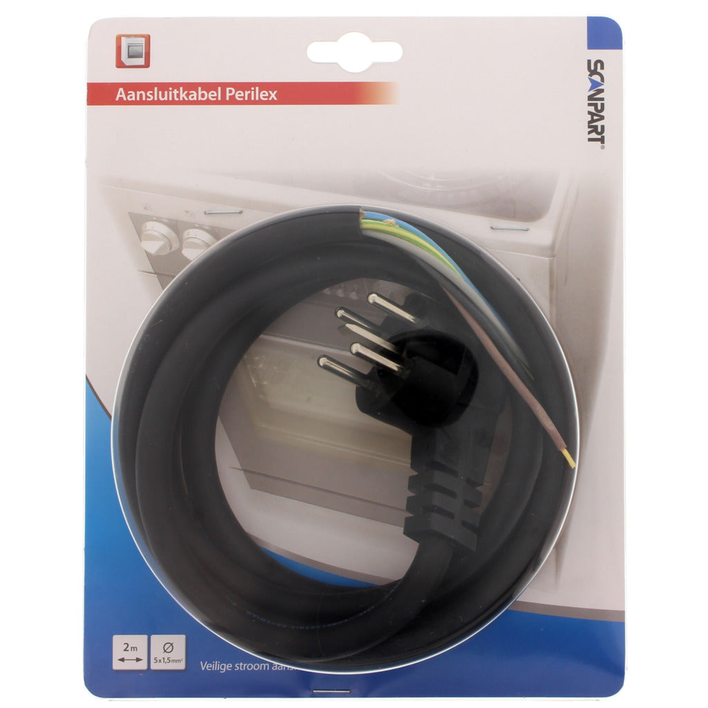 Scanpart 1191025527 Oven Connection cable 5x1.5 and Perilex plug 2.0m