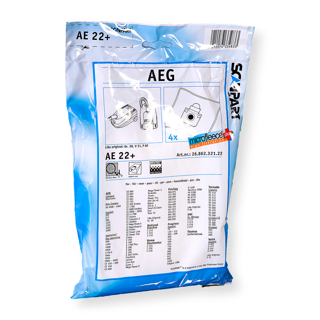 SCANPART ScanPart AE22 y Microfleese Dust Bag AEG GR 28 Micro