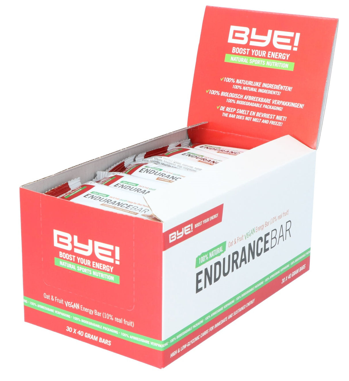 Au revoir! Endurance Bar Caramel Himalaya Salt 40 grammes (boîte de 30 pièces)