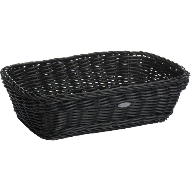 Westmark saleen broodmand rechthoek 31x21x9cm - zwart