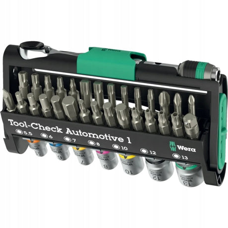 Wera gereedschap set gereedschap-controle automotive 1 4 38szt