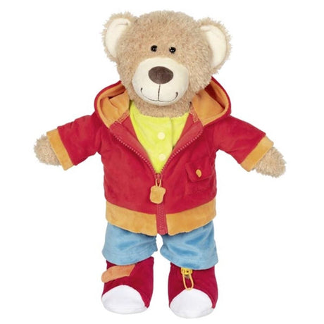Goki aankleedpuzzel teddybeer houten speelgoed puzzel.