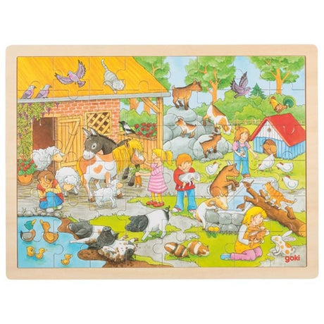 Goki puzzel, kinderboerderij. 48 delig. 3+