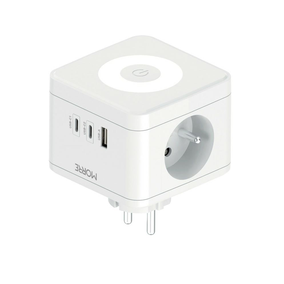 Morre enkelvertakking 2g,usb,2xusb-c +lamp