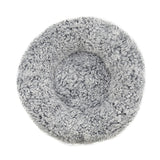 Panier de chien en palissandre Silver Fluff Grey