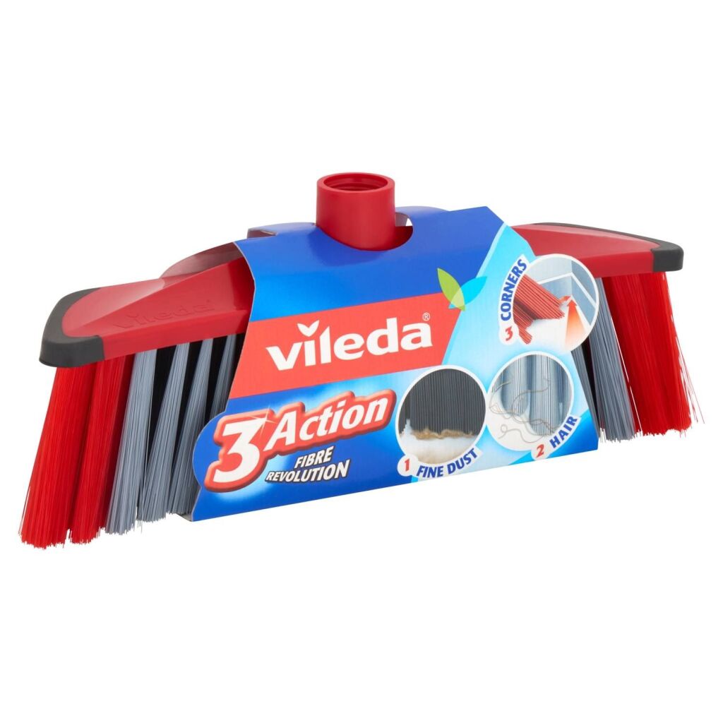 Vileda Vileda 3action metla znotraj rdeče sive