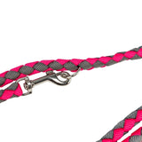 Trixie hondenriem cavo verstelbaar fuchsia grijs