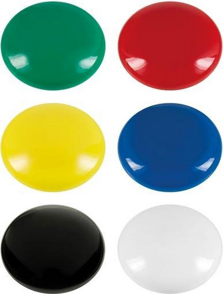 Westcott magneet 25mm assorti 6 stuks